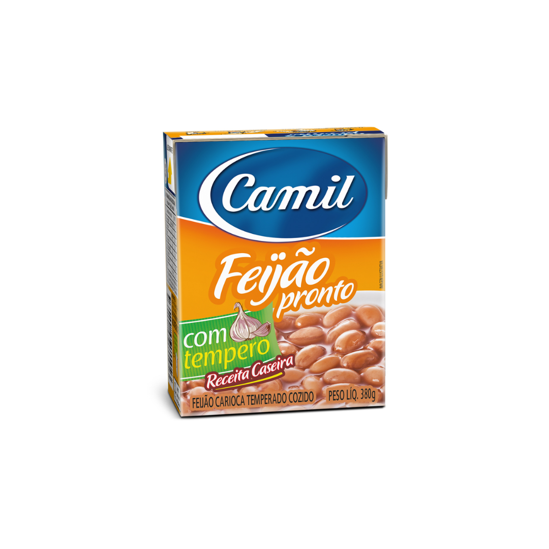Camil Feijão Pronto Temperado Carioca (380g)